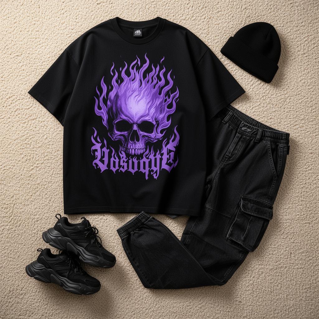 Purple Flame Skull
